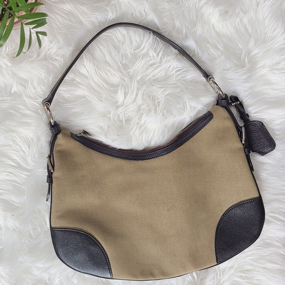PRADA Luxurious Jacquard Logo Hobo Bag - Picture 10 of 16